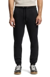 Psycho Bunny Pierce Embroidered Cotton Sweatpants In Black