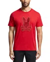 Psycho Bunny Panama Graphic Tee In Brilliant Red