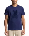 Psycho Bunny Pierce Embroidered Logo Pima Cotton T-shirt In Evening Blue