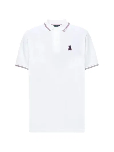 Psycho Bunny Pique Polo Shirt In White