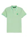 Psycho Bunny Men's Icy Mint Pisani Pique Fashion Polo B6k731x1pc-cmt In Green