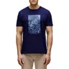 Psycho Bunny Rowen Floral Bunny Pima Cotton Graphic T-shirt In Blue