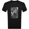 Psycho Bunny Rowen Graphic T Shirt Black In Black