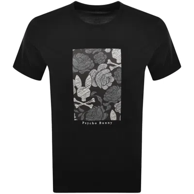 Psycho Bunny Rowen Graphic T Shirt Black