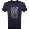 Psycho Bunny Rowen Graphic T Shirt Navy In Blue