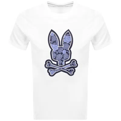 Psycho Bunny Rowen Graphic T Shirt White