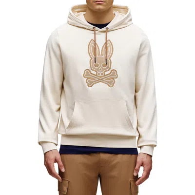 Psycho Bunny Ryder Appliqué Graphic Hoodie In White