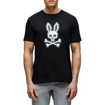 Psycho Bunny Ryder Appliqué Graphic T-shirt In Black