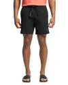 Psycho Bunny Samos Hydrochromic Printed 5.75 Swim Trunks In Black