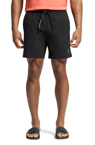 Psycho Bunny Samos Hydrochromic Swim Trunks In Blk2