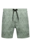 Psycho Bunny Samos Hydrochromic Swim Trunks In Sea Spray