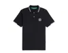 Psycho Bunny Santa Fe Pique Polo Black B6k218y1pc-blk In Black