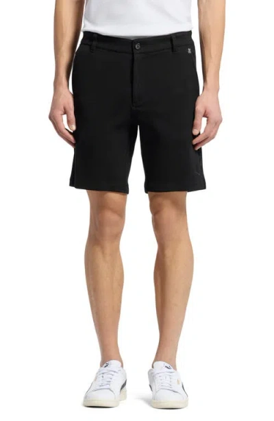 Psycho Bunny Shiro Knit Honeycomb Shorts In Black