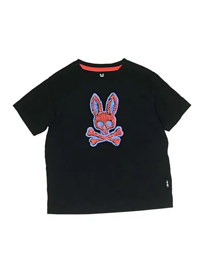 Pre-owned Psycho Bunny Kids' Short Sleeve T-shirt In Black