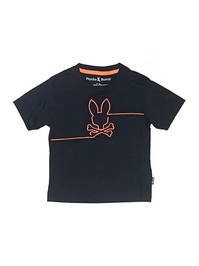 Pre-owned Psycho Bunny Kids' Short Sleeve T-shirt In Black