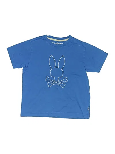 Pre-owned Psycho Bunny Kids' Short Sleeve T-shirt In Blue