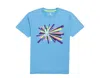 Psycho Bunny Shubert Graphic Cornflower Men's Tee Shirt B6u830u1pc-cfr In Blue