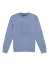 Psycho Bunny Siddick Logo Big Country Blue Sweatshirt B6s226q1ft-bcu