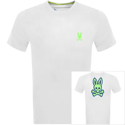 Psycho Bunny Sloan Back Graphic T Shirt White In Green