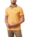 Psycho Bunny Southport Pique Short Sleeve Polo Shirt In Mock Orange