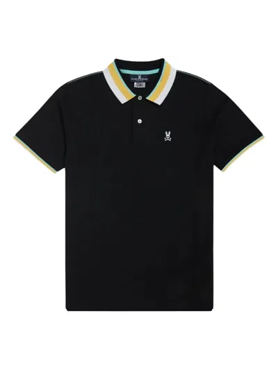 Psycho Bunny Stripe-trim Polo Shirt