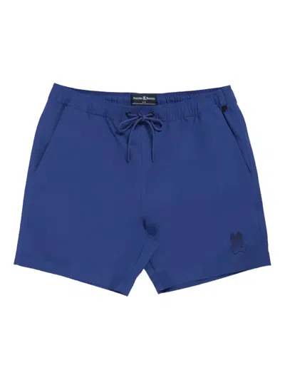 Psycho Bunny Strype Hydrochromic Swim Shorts In Blue