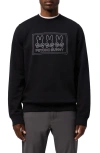Psycho Bunny Tacoma Embroidered Graphic Sweatshirt In Black