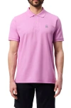 Psycho Bunny Ivins Solid Pima Cotton Piqué Polo In Opera Mauve