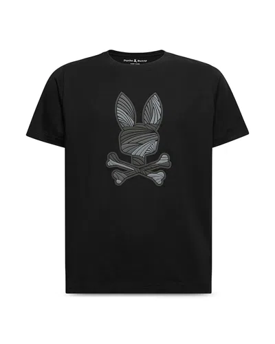Psycho Bunny Unisex Baxter Graphic Tee - Little Kid, Big Kid In Black