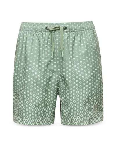 Psycho Bunny Unisex Bendigo Printed Swim Shorts - Little Kid, Big Kid In Sea Spray