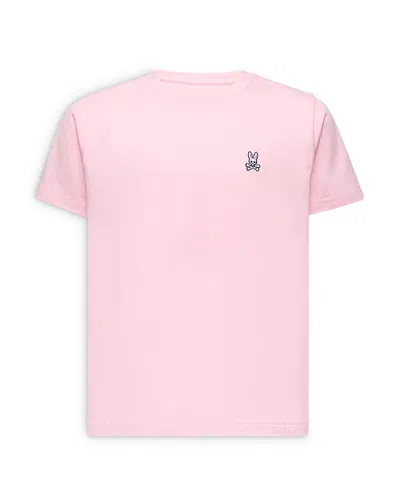 Psycho Bunny Unisex Classic Crewneck Tee - Little Kid, Big Kid In Pink