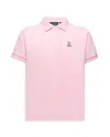 Psycho Bunny Unisex Classic Pique Polo - Little Kid, Big Kid In Romance Rose