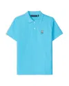 Psycho Bunny Unisex Classic Pique Polo Shirt - Little Kid, Big Kid In Aquarius