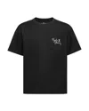 Psycho Bunny Unisex Desert Heavyweight Relaxed Fit Pocket Tee - Little Kid, Big Kid In Black