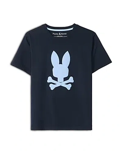 Psycho Bunny Unisex Houston Graphic Tee - Little Kid, Big Kid In Navy