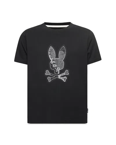 Psycho Bunny Unisex Oliver Graphic Tee - Little Kid, Big Kid In Black