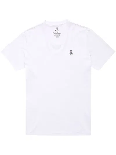 Psycho Bunny V-neck T-shirt In White