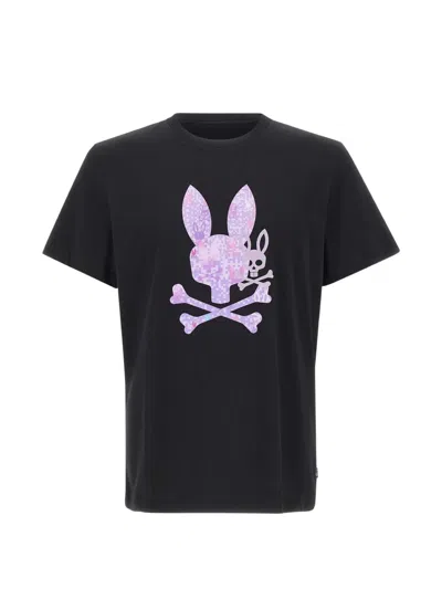Psycho Bunny Van Graphic-print T-shirt In Black