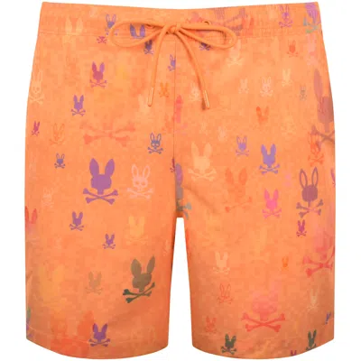 Psycho Bunny Van Swim Shorts Papaya Orange