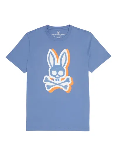 Psycho Bunny Varick Crew-neck T-shirt In Blue