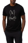 Psycho Bunny Vincent Pima Cotton Graphic T-shirt In Black
