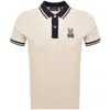 Psycho Bunny Wade Pique Polo T Shirt Beige In Neutral