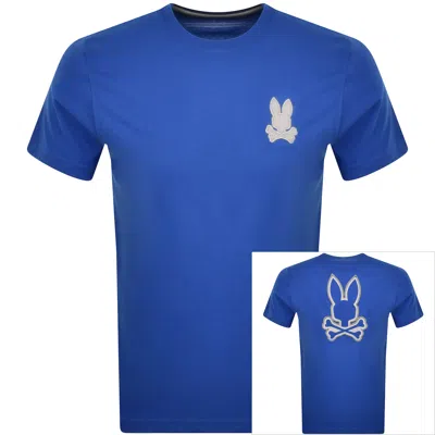 Psycho Bunny Walter Back Graphic T Shirt Blue
