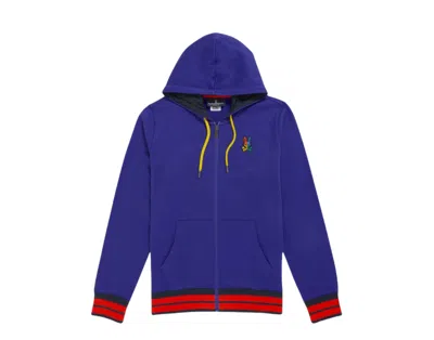 Psycho Bunny Warwick Color-block Logo Bold Blue Hoodie B6h111q1ft-bld