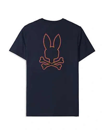 Psycho Bunny Wasterlo Embroidered T-shirt In Navy
