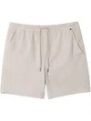 Psycho Bunny Willis Stretch Twill Drawstring Shorts In Neutrals