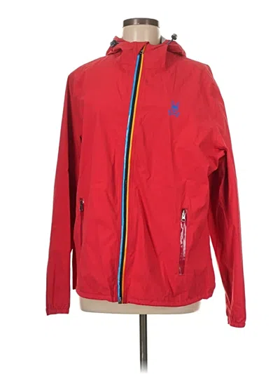 Pre-owned Psycho Bunny Windbreaker Jacket In Red