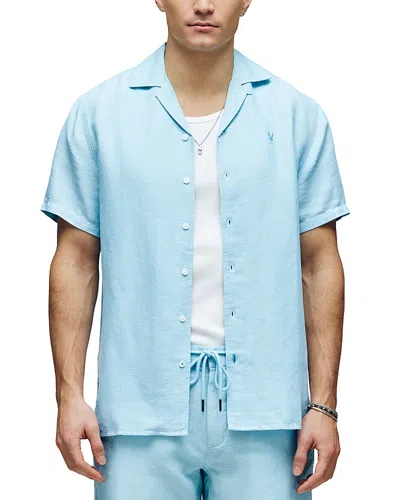 Psycho Bunny Windcrest Linen Blend Camp Shirt