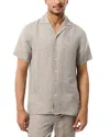 Psycho Bunny Windcrest Short Sleeve Shirt In Solid Crockery