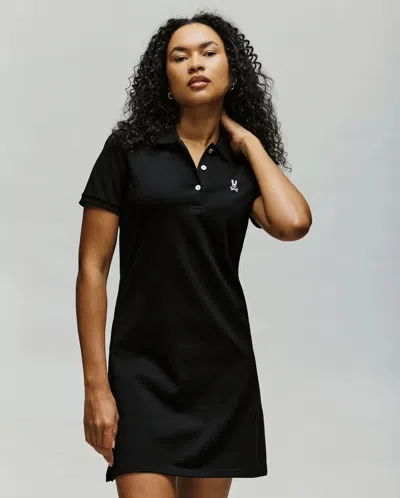 Psycho Bunny Women's Polo Dress In Black
